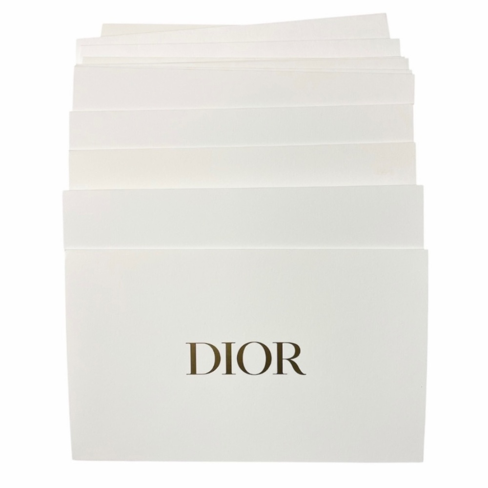 Set of 20 Authentic DIOR White & Gold Gift Envelopes 7” x 4.25”